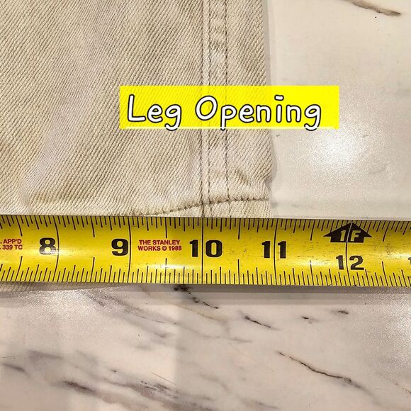 Universal Thread Wide Leg Highest Rise Jeans Oatmeal Women's Size 00/24R - Picture 12 of 12